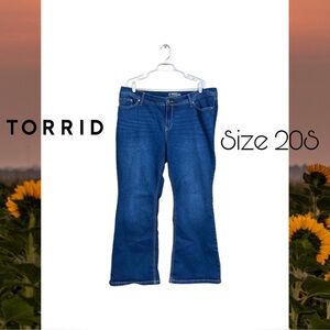🌻 Torrid Super Stretch Line Slim Boot Jeans – Size 20S (Short) | NWOT